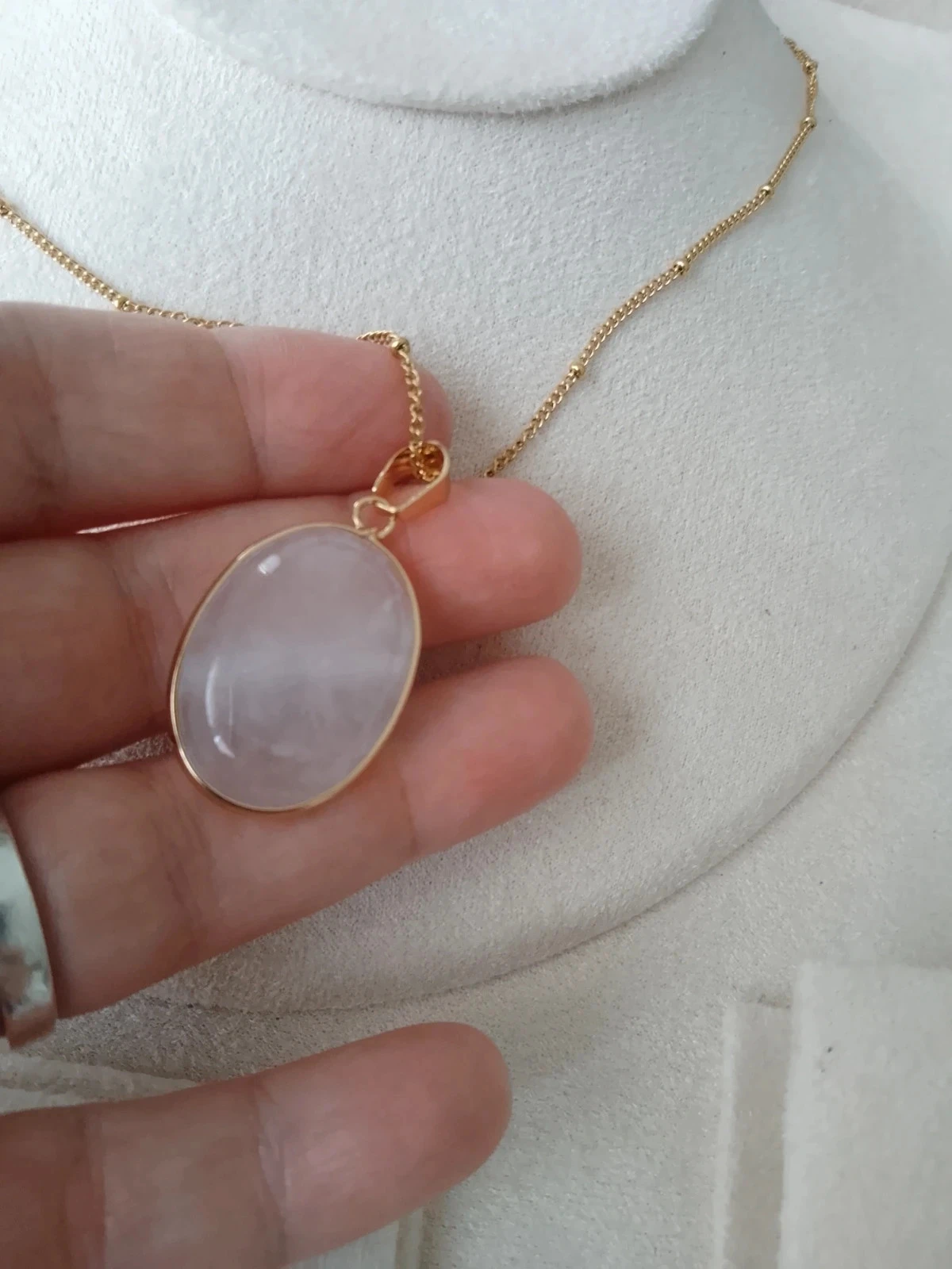 Collier véritable cristal de quartz naturel – photo 4